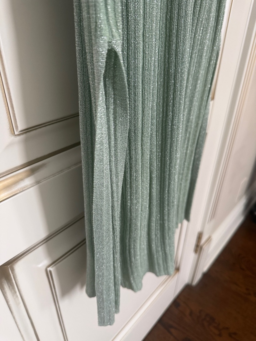 ZARA DRESS WITH METALLIC THREAD - Picture 6 of 10